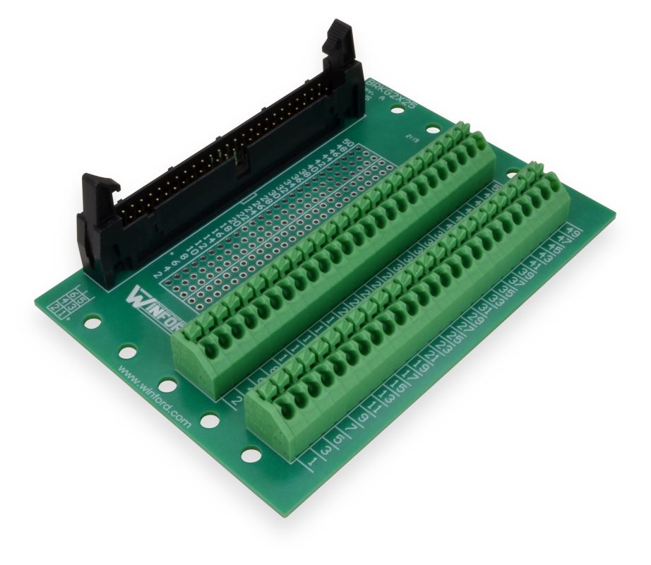 X Header Pin Idc Breakout Board With Spring Connection