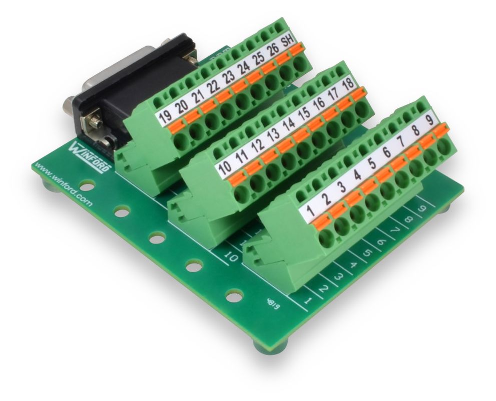 Db Hd Pluggable Terminal Breakout Boards Winford Engineering