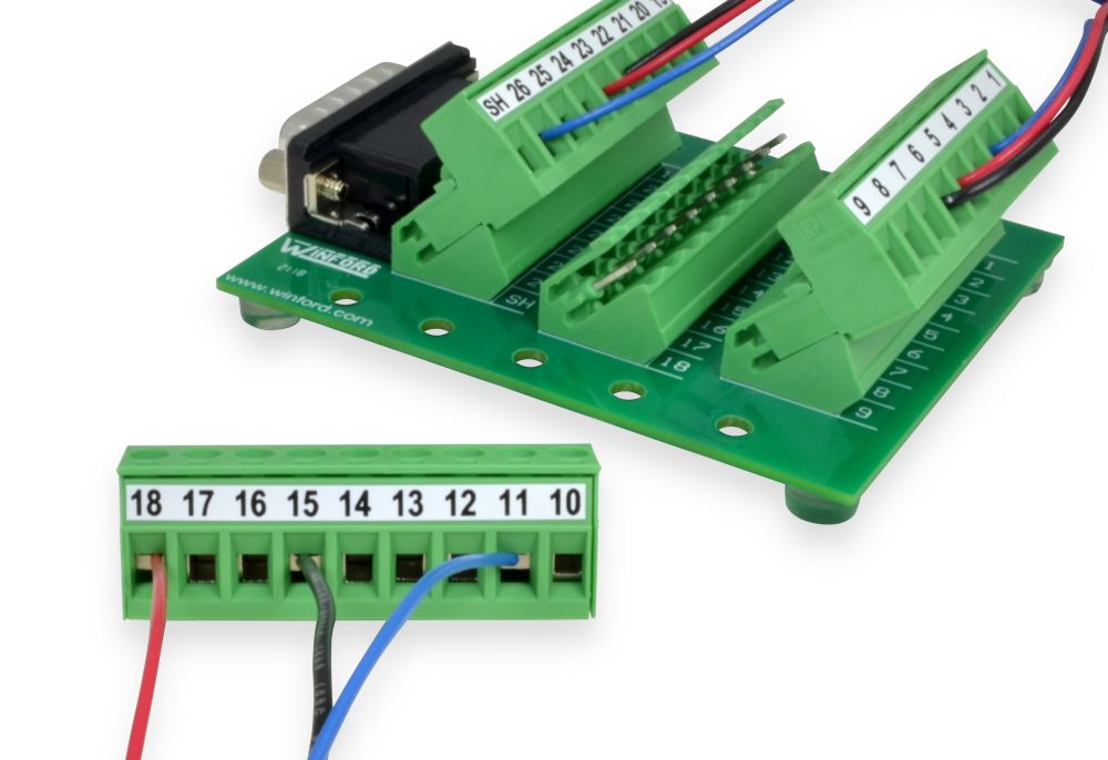 Db Hd Pluggable Terminal Breakout Boards Winford Engineering