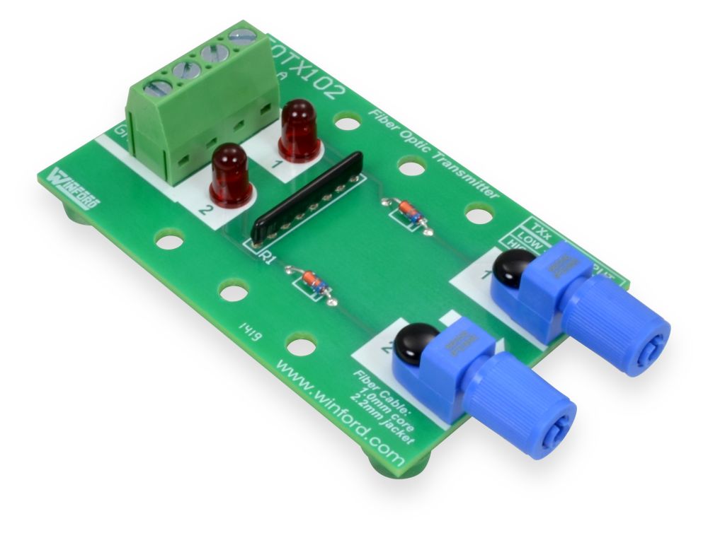 Fiber Optic Transmitter Board Digital Channels Winford Engineering