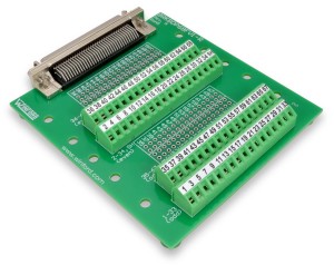 Half-Pitch DSUB 68-Pin Breakout Board with Screw Terminals - Winford ...