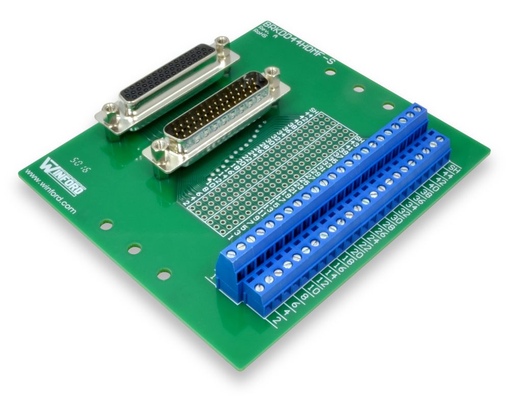 DB44HD Dual Breakout Board - Winford Engineering