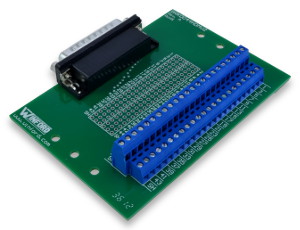 DB44HD Breakout Board with Screw Terminals - Winford Engineering