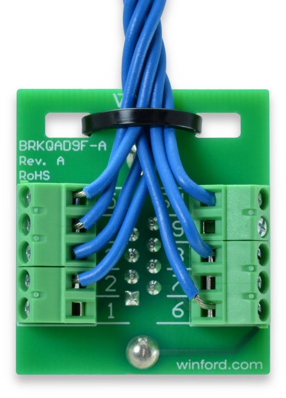 DB9 Panel Mount Breakout Board - Winford Engineering