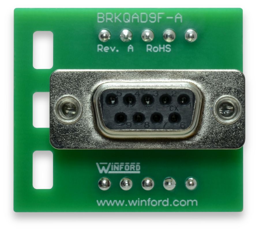 DB9 Panel Mount Breakout Board - Winford Engineering