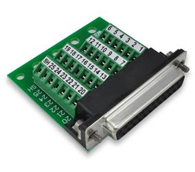 DB25 Slim Breakout Board with Screw Terminals - Winford Engineering