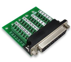 DB25 Slim Breakout Board with Screw Terminals - Winford Engineering