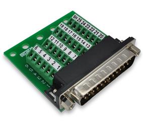 DB25 Slim Breakout Board with Screw Terminals - Winford Engineering