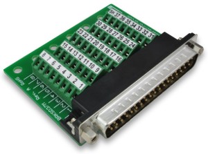 DB37 Slim Breakout Board with Screw Terminals - Winford Engineering