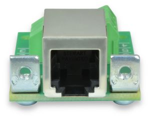 Premier Cable Rj11 Rj12 Pass-Through Breakout Board with DIN Rail