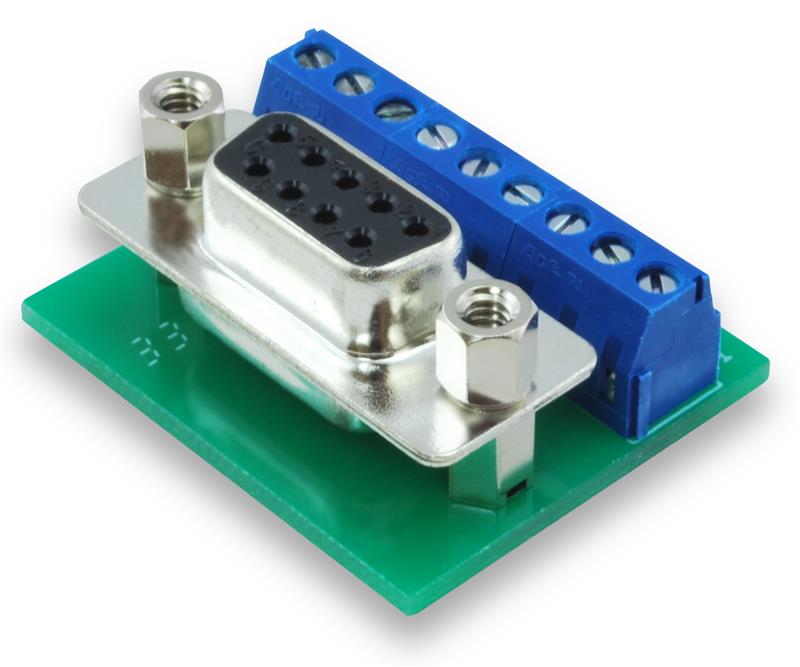 DB9 Tiny Breakout Board with Screw Terminals - Winford Engineering